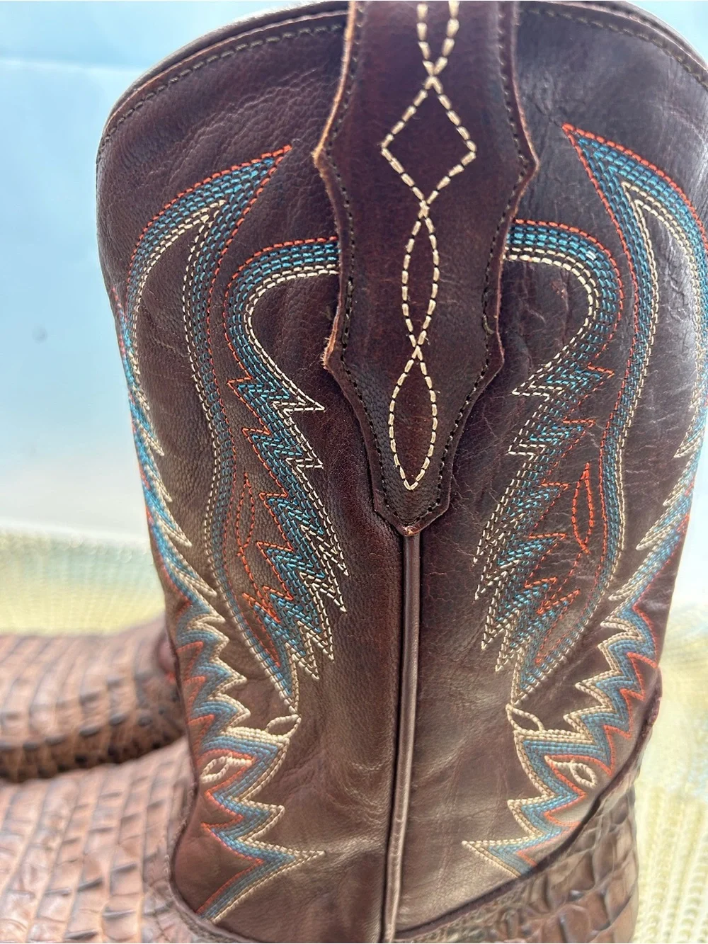 Cavender’s men 6 exotic print Cowboy boots